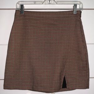A&F plaid mini skirt